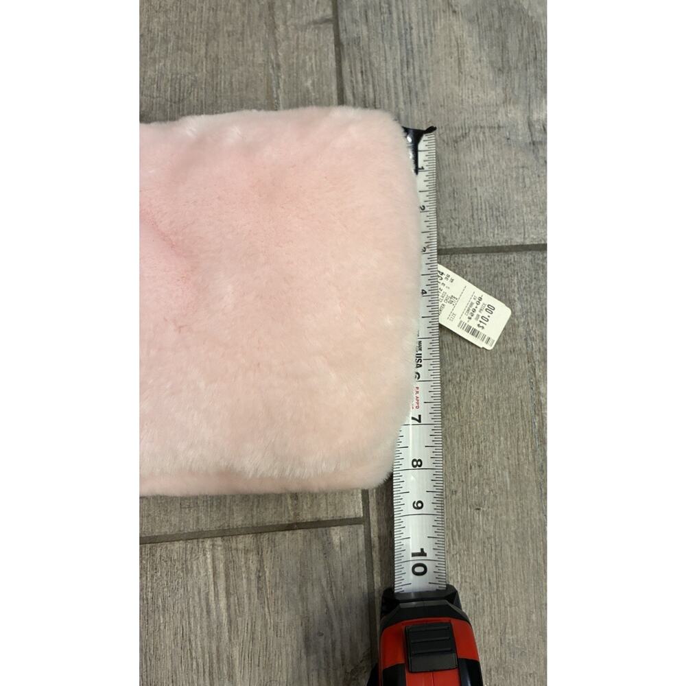 Vintage Faux Fur Muff Purse Lot Y2K Comeco Crossbody Black & Pink Hand Warmers - Picture 9 of 15